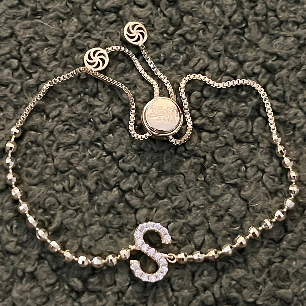 IceLink 'True You' S Initial Beaded Bracelet